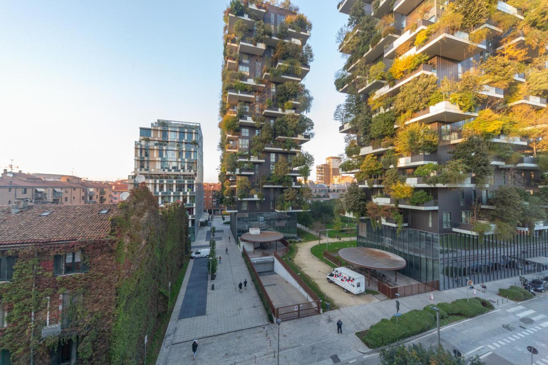 Modern Oasis Opposite Bosco Verticale Apartment Milan Exterior photo