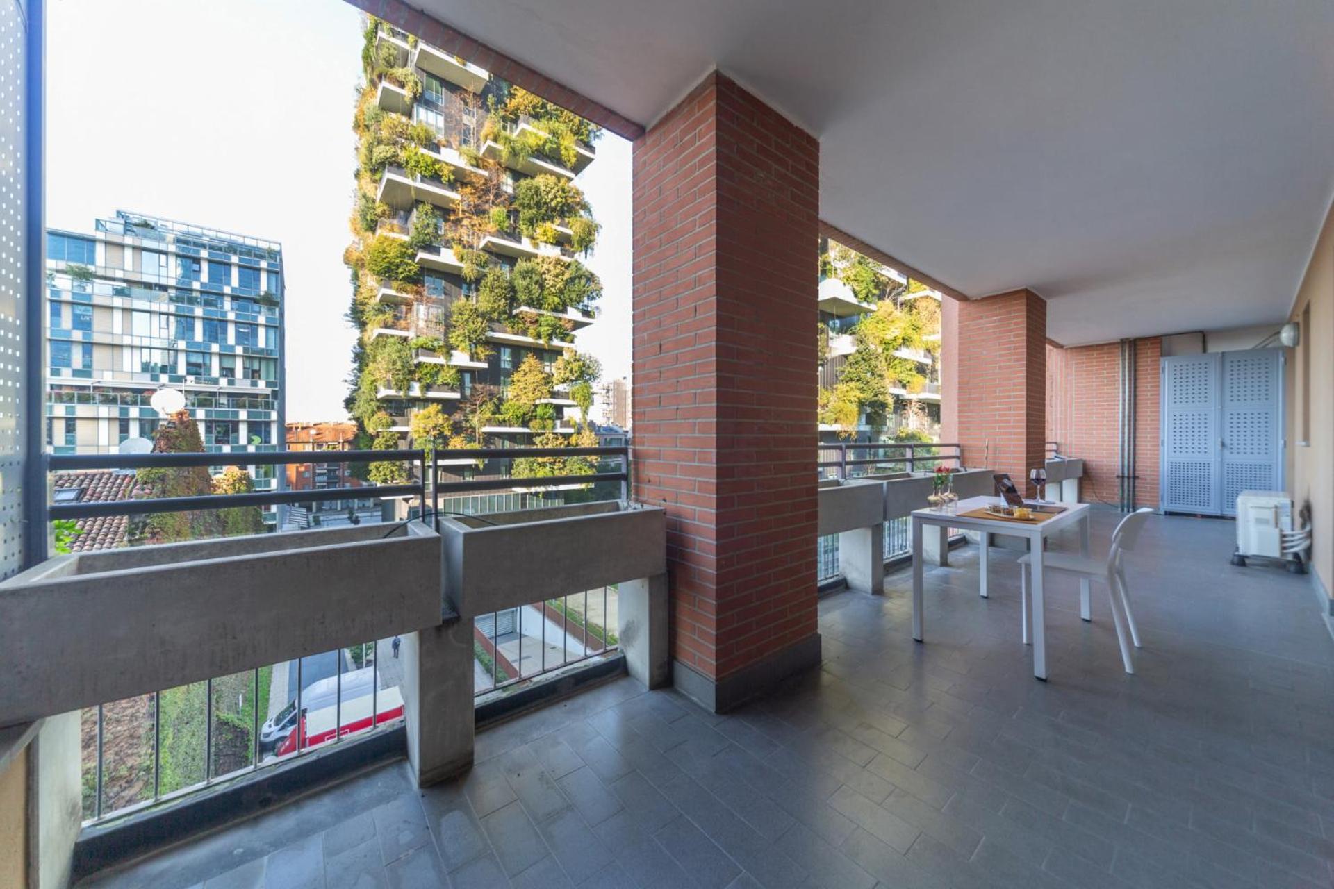 Modern Oasis Opposite Bosco Verticale Apartment Milan Exterior photo