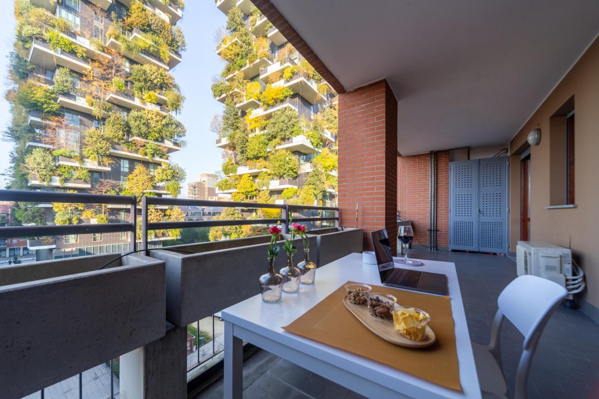 Modern Oasis Opposite Bosco Verticale Apartment Milan Exterior photo